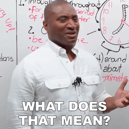 What Does That Mean James GIF