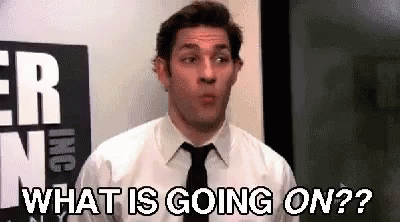 What Is Going On What GIF. This 400 x 222 animated GIF is part of our its happening the office collection. Related themes include confused, the office…