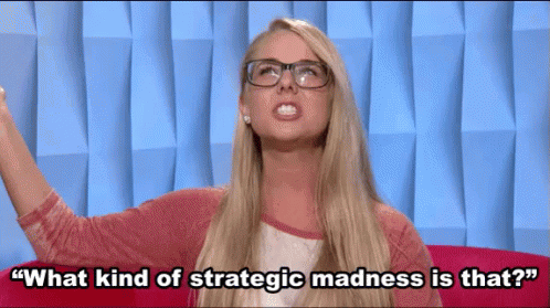 What Kind Of Strategic Madness Is That? GIF. This 498 x 279 animated GIF is part of our thats a bold strategy cotton collection. Related themes include wtf…