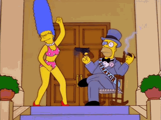 What My Life Would Be Like If I Robbed The Kwik E Mart The Simpsons GIF