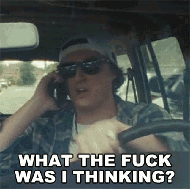 What The Fuck Was I Thinking Derek Discanio GIF