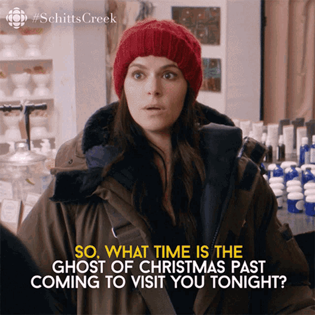 What Time Is The Ghost Of Christmas Past Coming To Visit You Tonight Stevie Budd GIF