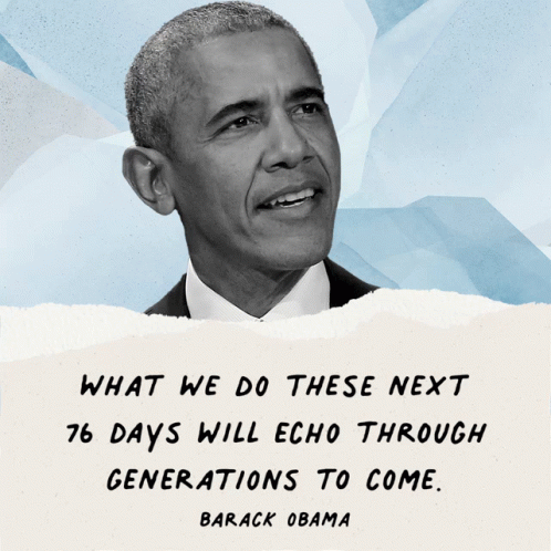 What We Do These Next76days Echo Through Generations GIF. This 498 x 498 animated GIF is part of our obama not bad collection. Related themes include obama…