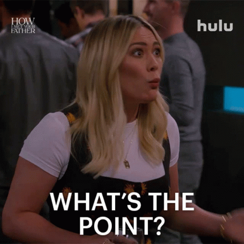 Whats The Point Sophie GIF