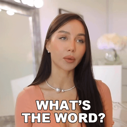 What'S The Word Lisa Alexandra GIF. This 498 x 498 animated GIF is part of our i do not think that word means what you think it means collection. Created by…
