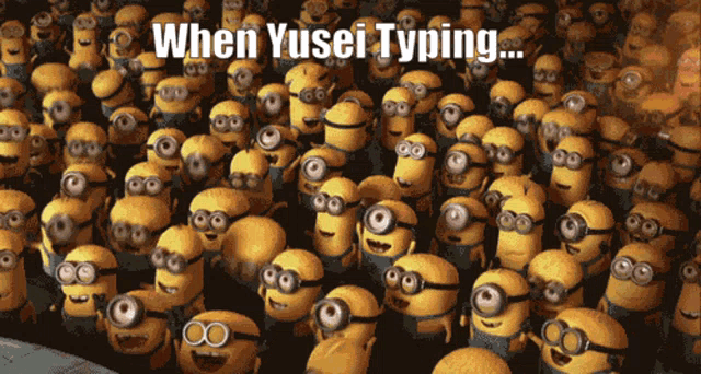 When Yusei Typing GIF