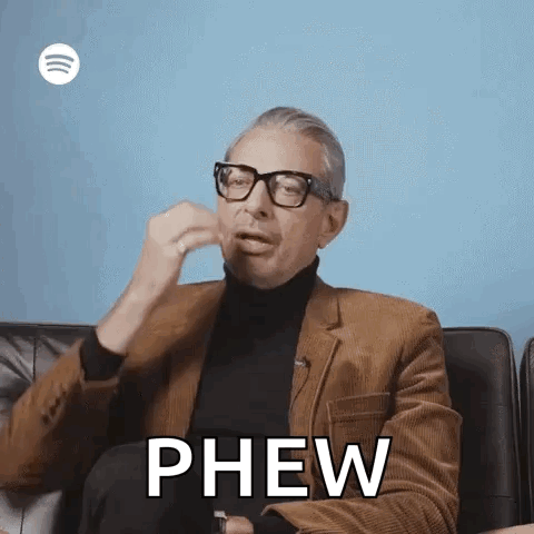 Whew Goldblum GIF. This 480 x 480 animated GIF is part of our phew collection. Related themes include whew. Created by SunnyBones. View the original…