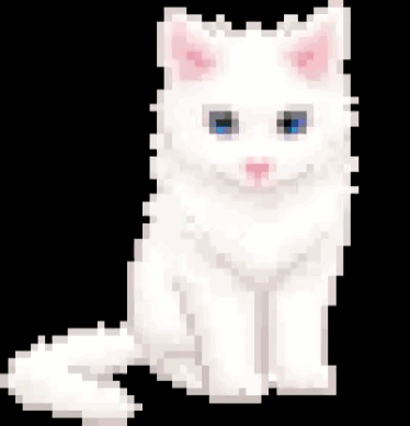 White Cat GIF