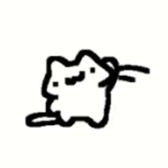 White Cat Waving GIF