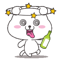 White Dog Sticker