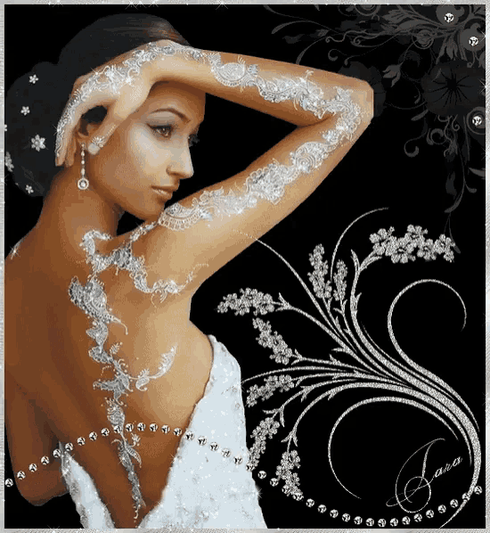 White Dress GIF