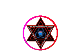 White Hacker Family Logo Sticker