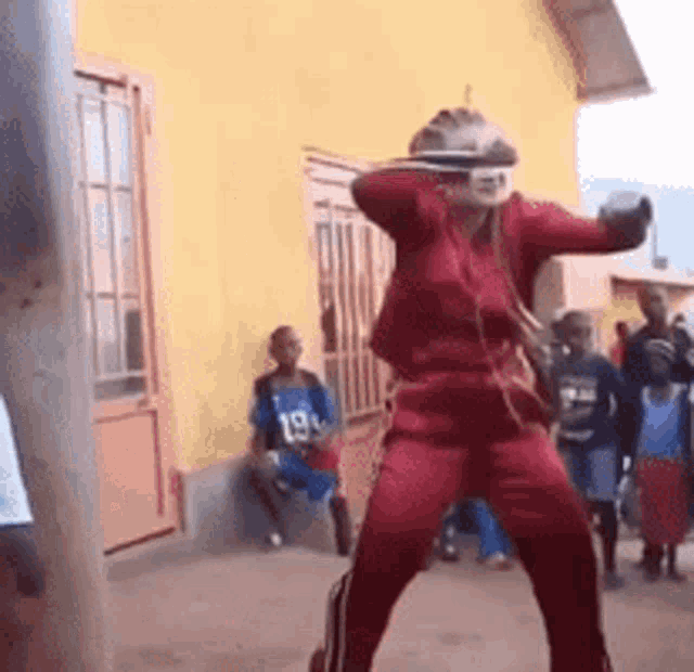 White Lady African Dance Africa GIF