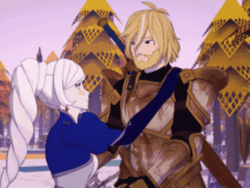 Whiteknight Rwby GIF. This 498 x 374 animated GIF is part of our jaune arc collection. Related themes include hugging, romantic, snow white. Created by…