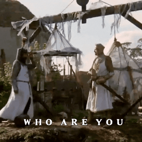 Who Are You In The Ways Of Science GIF. This 498 x 498 animated GIF is part of our monty python holy grail collection. Related themes include monty python…
