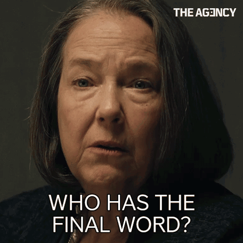 Who Has The Final Word Dr Blake GIF
