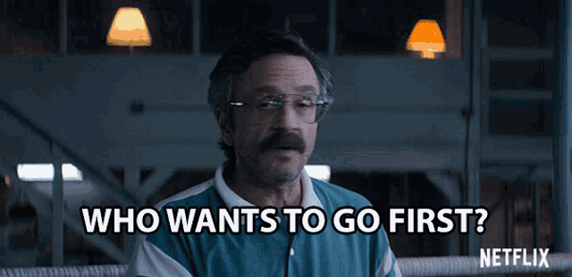 Who Wants To Go First Any Volunteers GIF