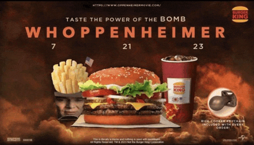 Whoppenheimer Barbenheimer Meme