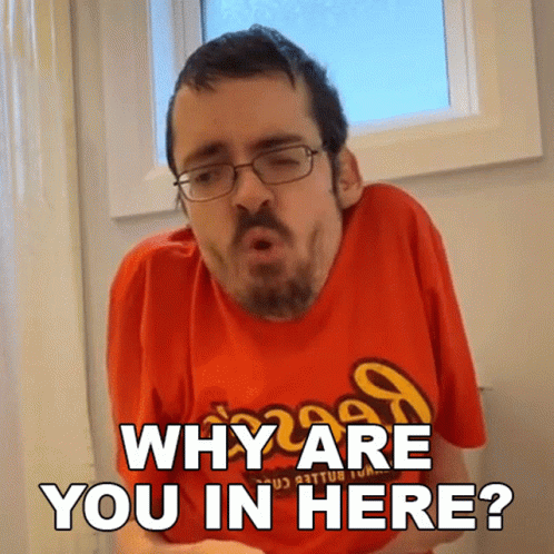 Why Are You In Here Ricky Berwick GIF