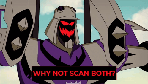 Why Not Scan Both Blitzwing Blitzwing Why Not Scan Both GIF