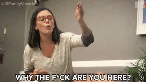Why The Fuck Are You Here Why Are You Here GIF