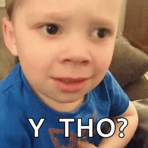 Why Tho GIF. This 498 x 498 animated GIF is part of our but why collection. Related themes include cute, why. Created by RobertMarquez. View the original…