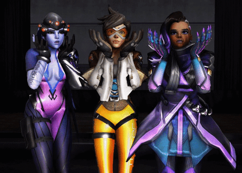 Widowmaker Amélie Lacroix GIF. This 498 x 357 animated GIF is part of our tracer and widowmaker collection. Related themes include dance, goofy, tracer…