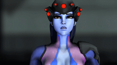 Widowmaker Amélie Lacroix GIF. This 498 x 279 animated GIF is part of our tracer and widowmaker collection. Related themes include smile, smirk, speechless…