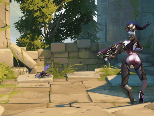 Widowmaker Tracer GIF. This 498 x 374 animated GIF is part of our tracer and widowmaker collection. Related themes include tracer, widowmaker. Created by…
