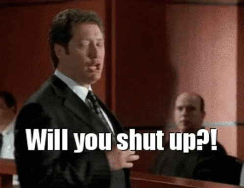 Will You Shut Up Boston Legal GIF