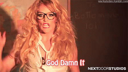 Willam God Damn It GIF. This 450 x 252 animated GIF is part of our god damnit collection. Related themes include stop. View the original animation, share…