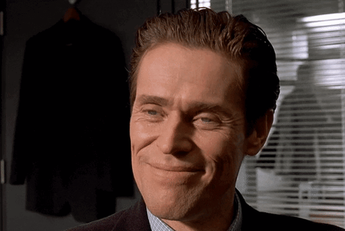 Willem Dafoe American Psycho GIF