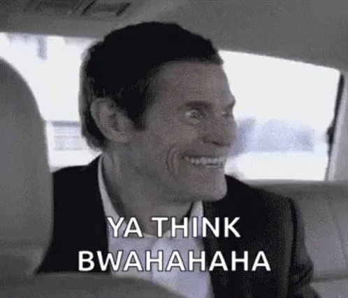 Willem Dafoe Laugh GIF