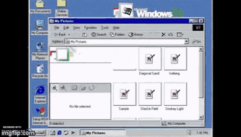 Windows Me My Pictures Open GIF