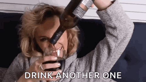 Wine Drinking GIF