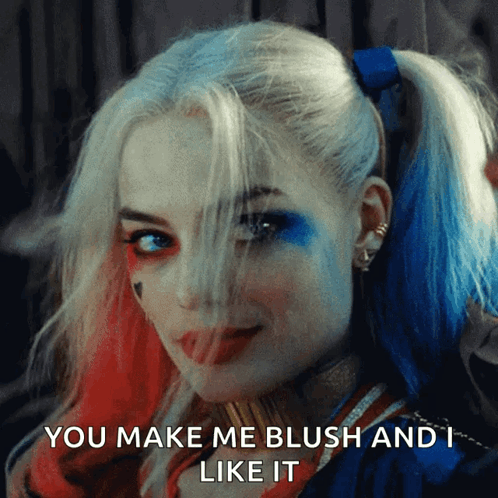 Wink Harley Quinn GIF