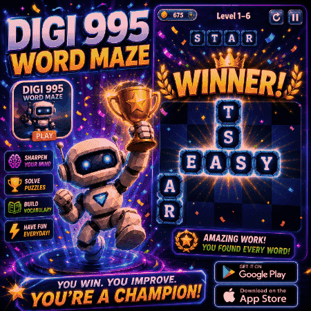 Winner Digi 995 Word Maze GIF