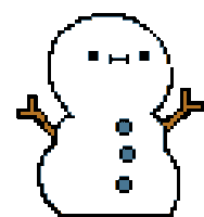 Winter Snowman Sticker