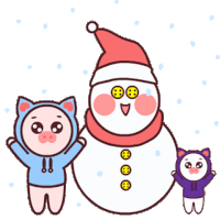 Winter Snowmen Sticker