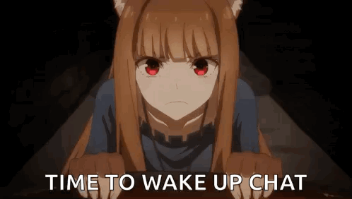 Wise Wolf Holo Angy Holo GIF