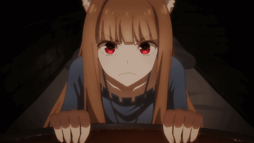 Wise Wolf Holo Angy Holo GIF