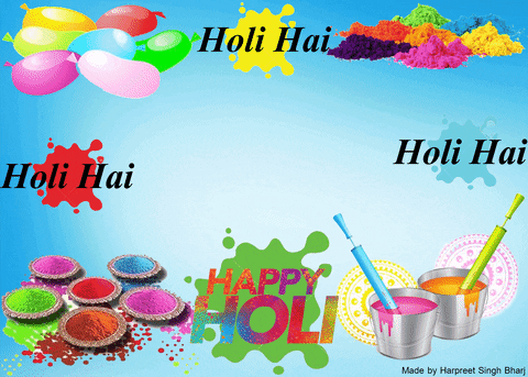 Wishing Wishing You All A Colorfull Happy Holi GIF