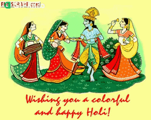 Wishing You A Colorful And Happy Holi Gifkaro GIF