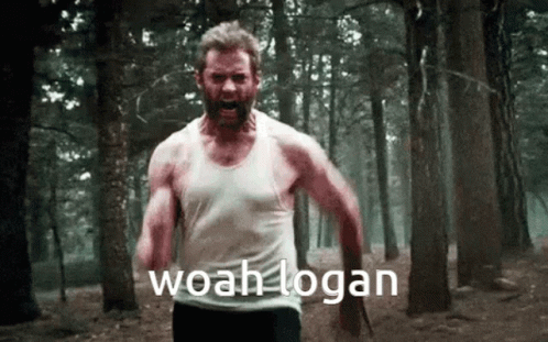 Woah Logan Wolverine GIF. This 498 x 311 animated GIF is part of our red dawn wolverines collection. Created by Deadpool71609. View the original animation…