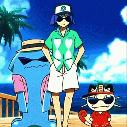 Wobbuffet Meowth GIF
