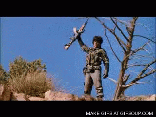 Wolverines Gun GIF. This 320 x 240 animated GIF is part of our red dawn wolverines collection. Related themes include gun, yeah. Created by azmess. View the…