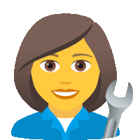 Woman Mechanic People Sticker