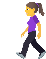Woman Walking People Sticker