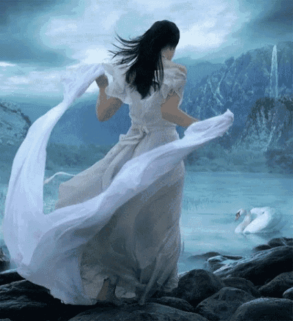 Woman White GIF