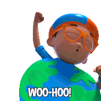 Woo-hoo Blippi Sticker
